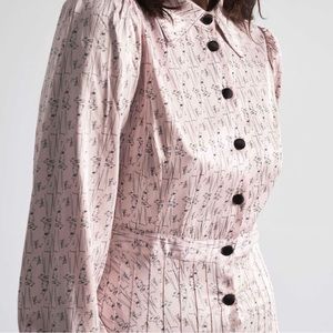 Rachel Antonoff Fanny Pleated Shirt Dress